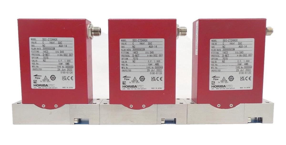 Used Horiba STEC SEC-Z724AGX Mass Flow Controller MFC Z700 Reseller Lot of 7 Working