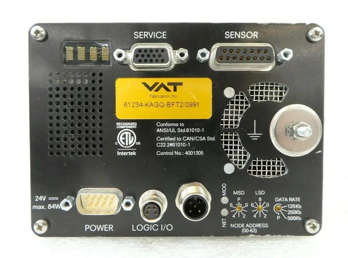 Used VAT 61234-KAGQ-BFT2 Butterfly Valve Control System AMAT 0190-63480 Scuffed Spare