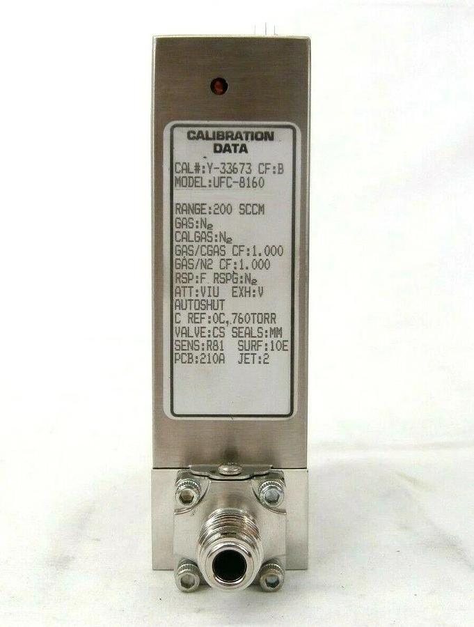 Used UNIT Instruments UFC-8160 Mass Flow Controller MFC 200 SCCM N2 Working Spare