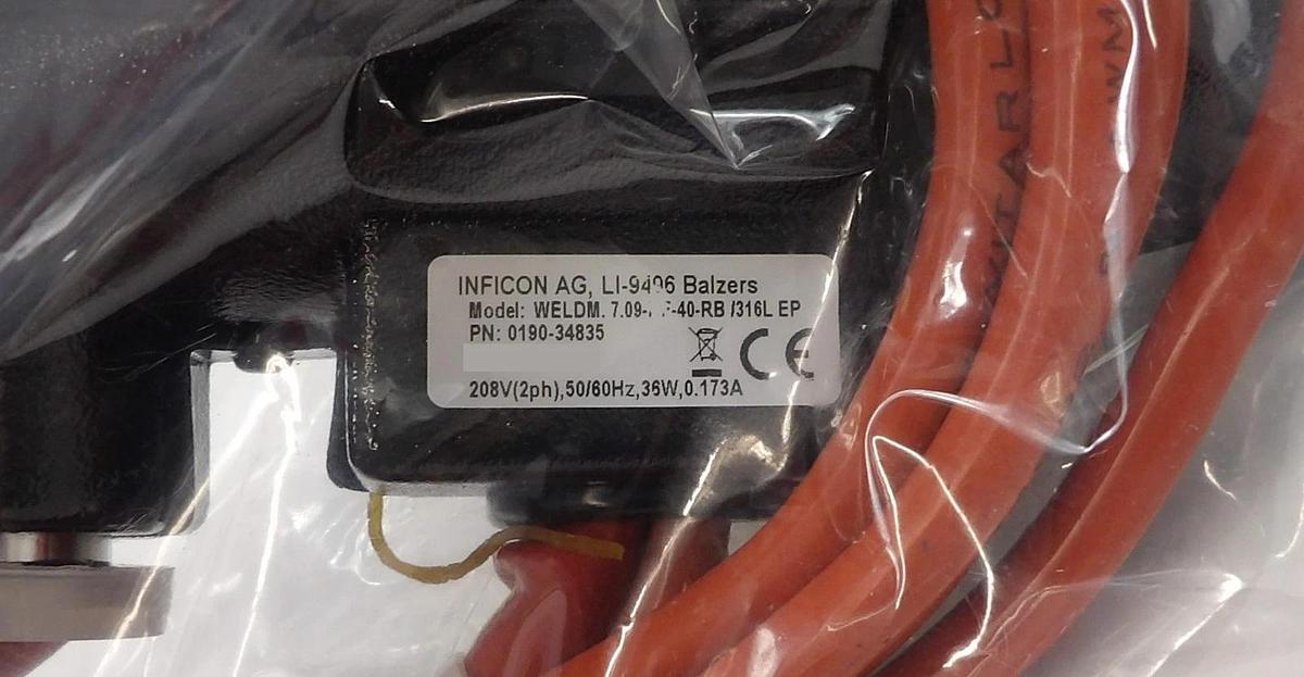 Used Inficon 0190-34835 TS Heated Weldment 7.09-KF40-RB AMAT Applied Materials New