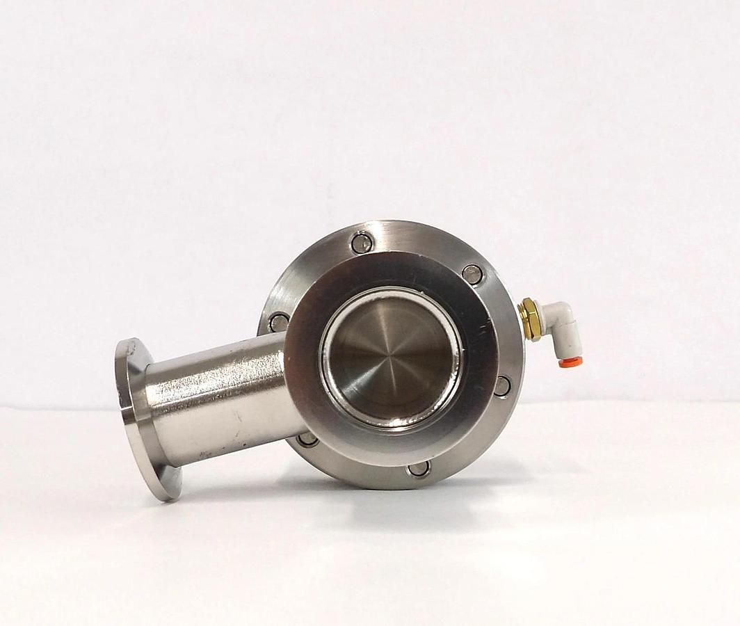 Used Nor-Cal Pfeiffer 0190-22670 Pneumatic Angle Valve AMAT Reseller Lot of 2 Working