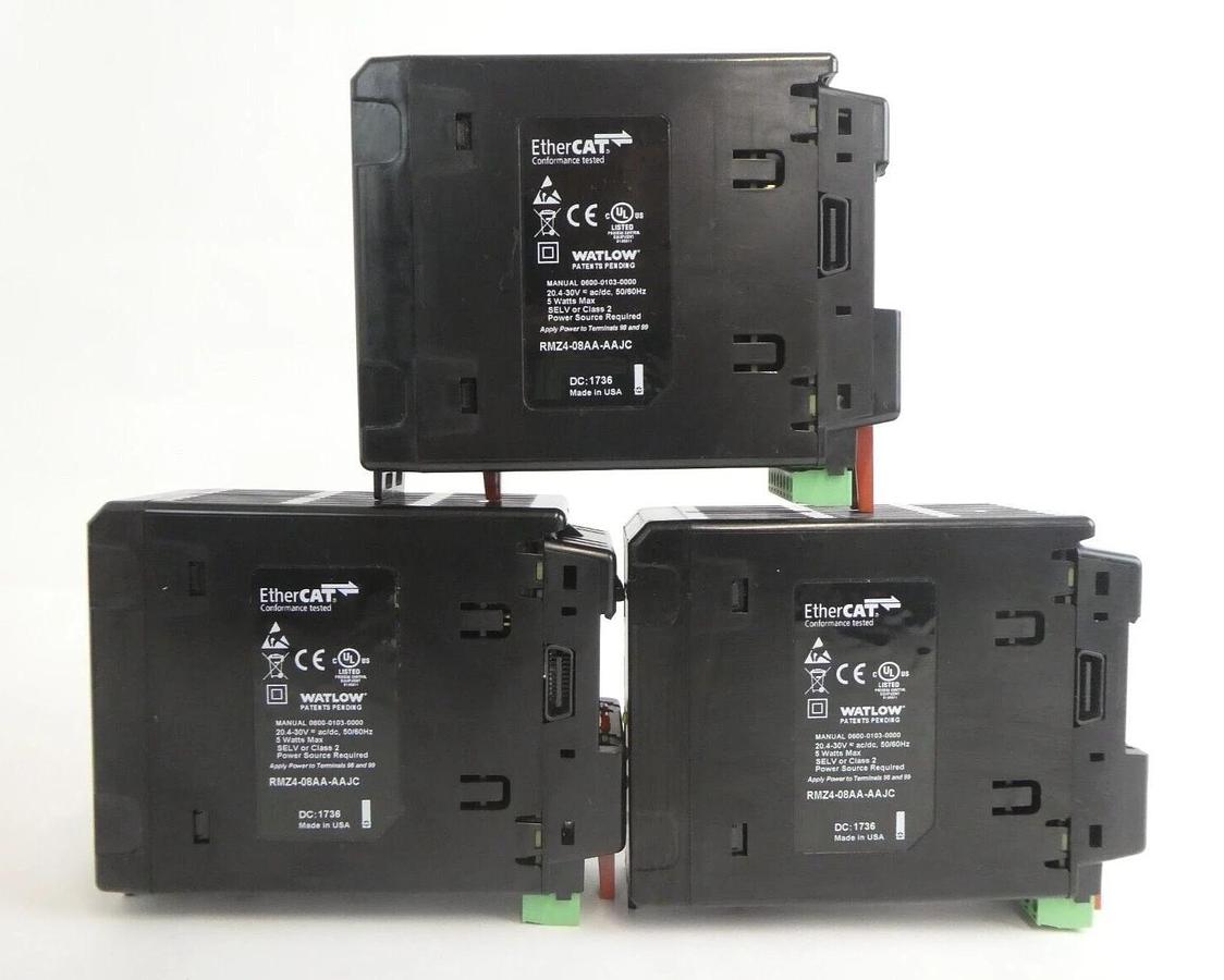 Used Watlow RMZ4-08AA-AAJC EtherCAT Temperature Controller EZ-ZONE Lot of 6 Working