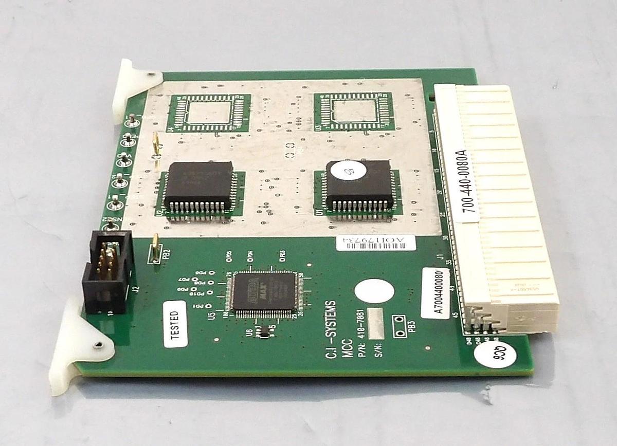 Used CI Systems 410-7081 MCC PCB Card 700-440-0080A SR-800R Black Body Working