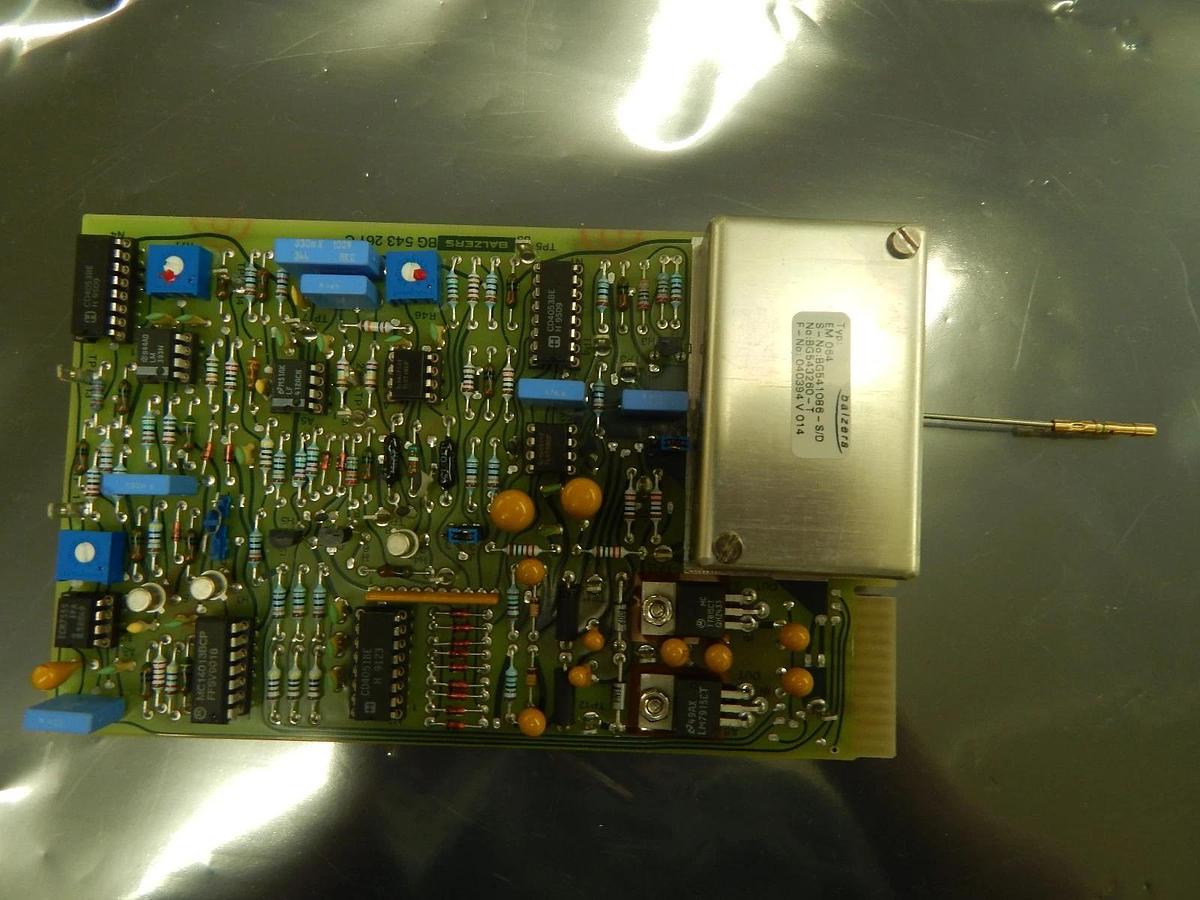 Used Balzers BG 541 086-S/D Partial Pressure Gauge PCB Card EM 064 Used Working