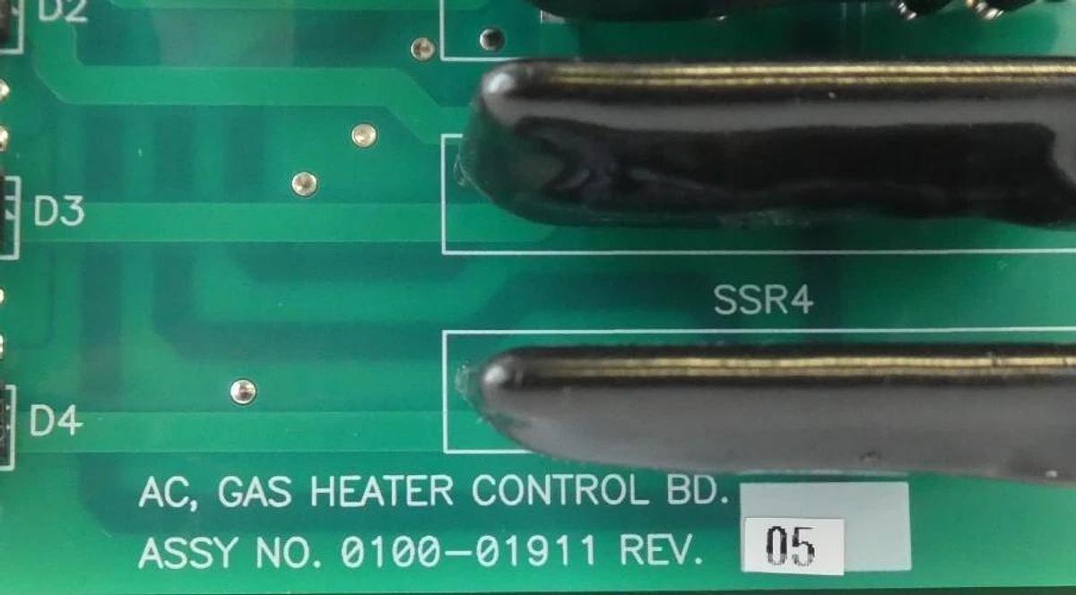 Used AMAT Applied Materials 0100-02745 Gas Heater Control PCB 0100-01911 Lot of 2
