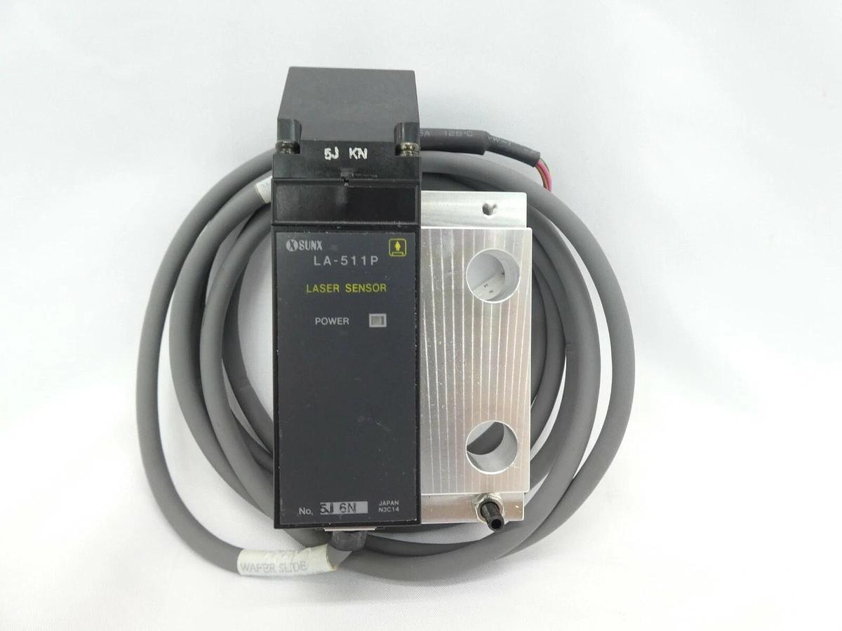 Used Sunx LA-511D Wafer Slide Sensor 5J CN 5J 6N TEL TGB813-1/SLIDE Trias Lot of 5