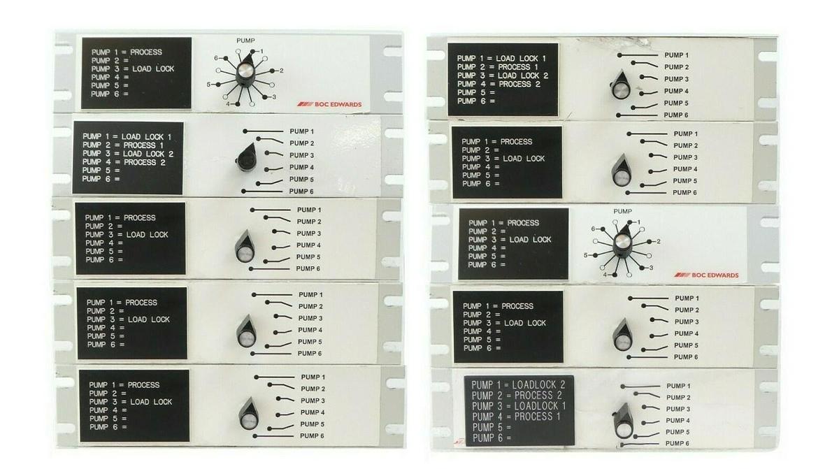 Used Edwards NRY0190412 6-Pump Vacuum Pump Switch Box 6XPDM Reseller Lot of 10 Spare