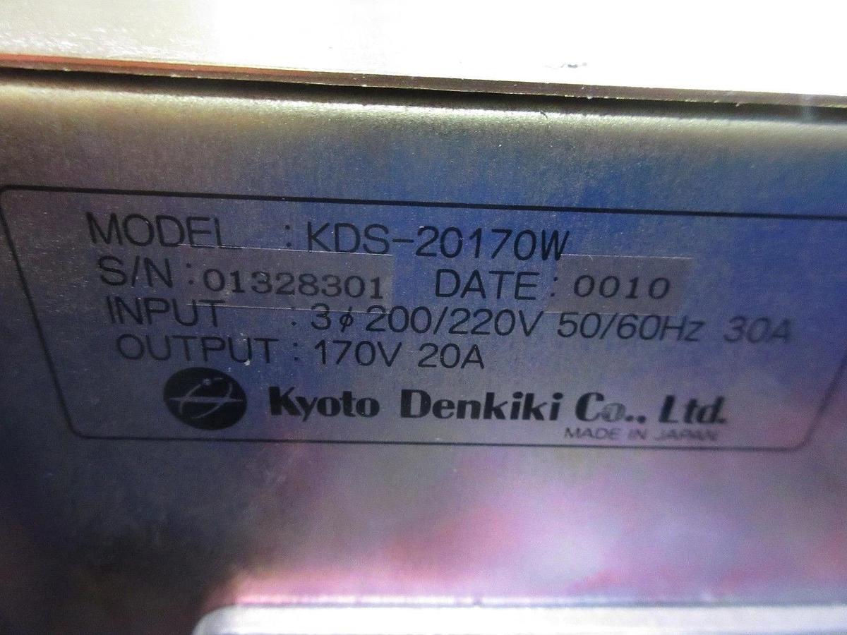 Used Kyoto Denkiki KDS-20170W High Voltage Dual Output Power Supply Bent Panel Spare