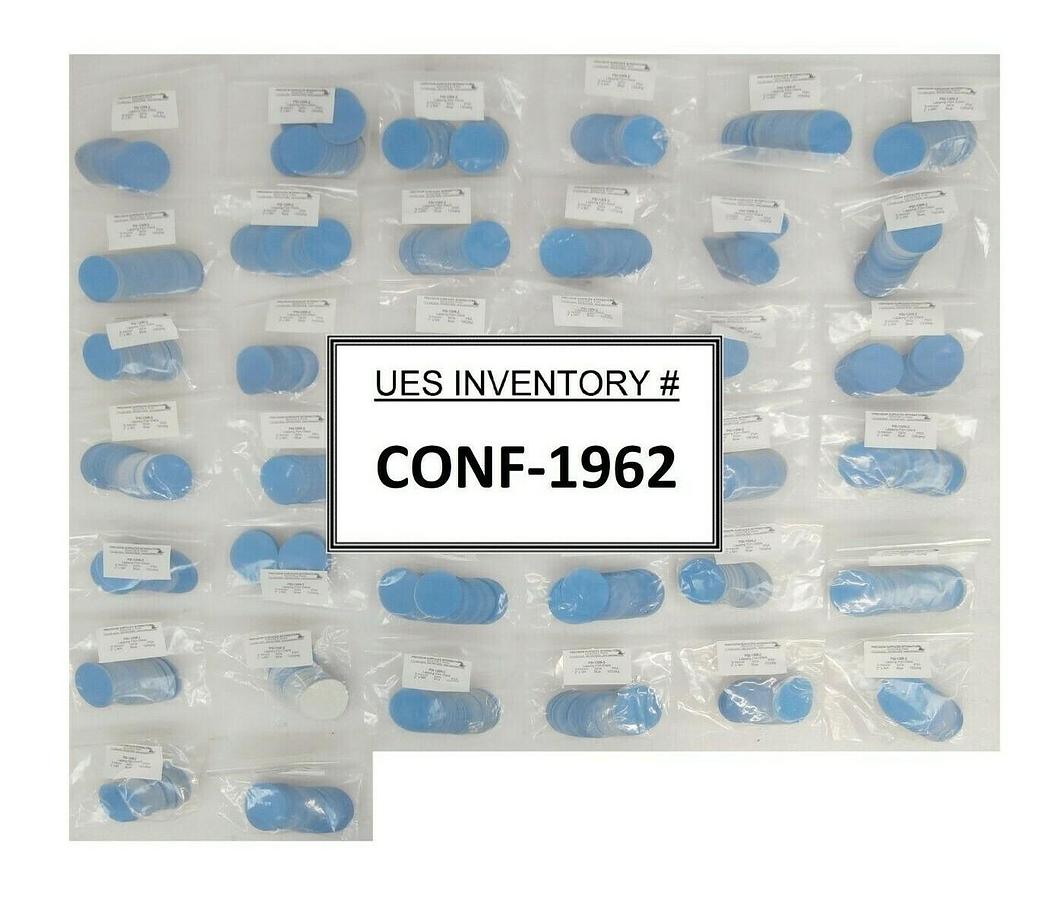PSI PSI-1309-2 3M Lapping Film Disc AlOx Blue 9 Micron 100 Pack Lot of 38 New