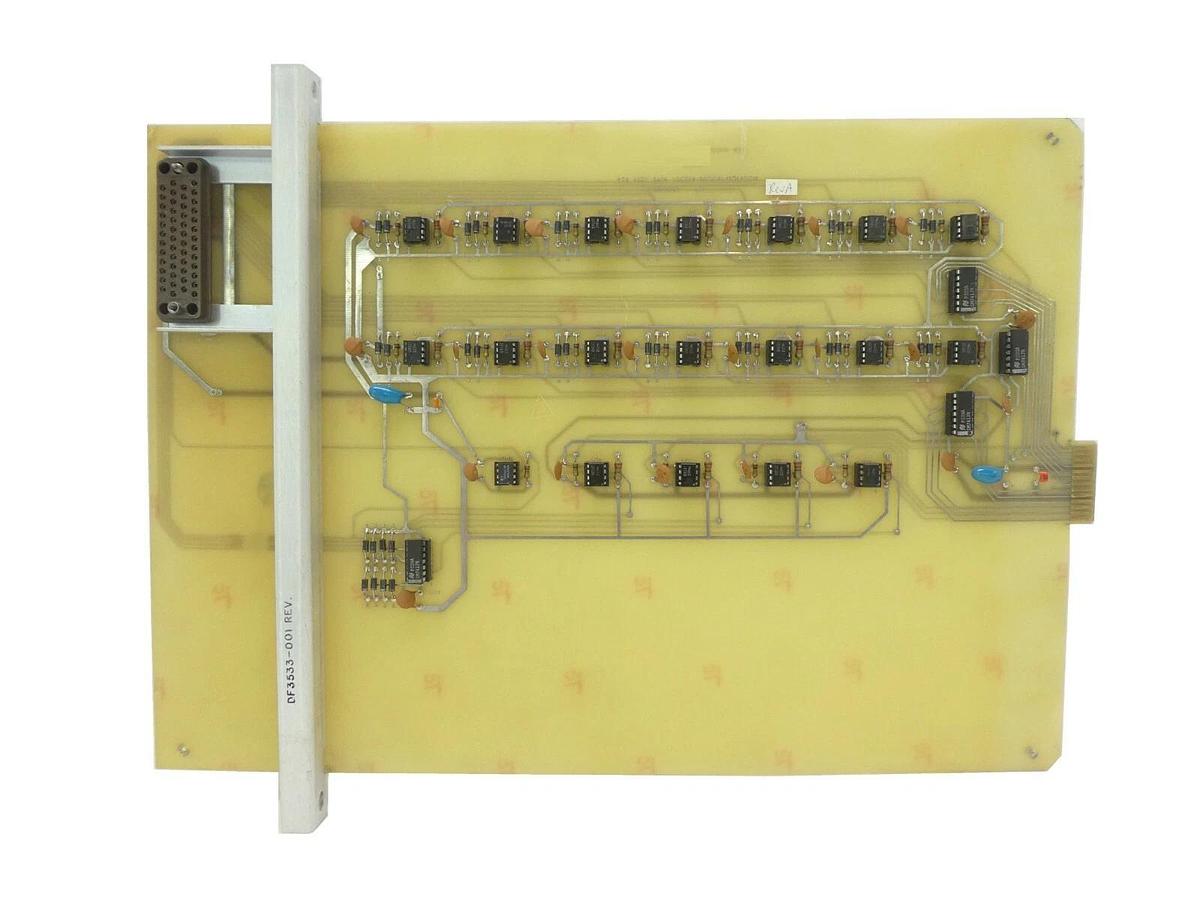 Used Varian Semiconductor VSEA E-F8340001 Data Logger Optical Isolation PCB Rev. A