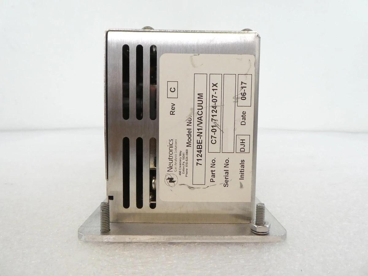 Used Neutronics C7-01-7124-07-1X Gas Analyzer Module 7124BE-N1/VACUUM Working