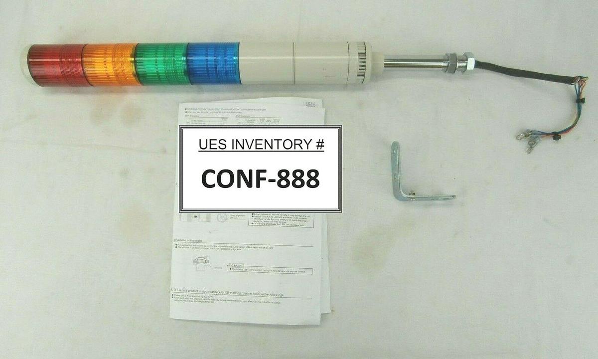 Patlite SEFB-402D-RYGB Indicator Light Tower 24V AC/DC New Surplus