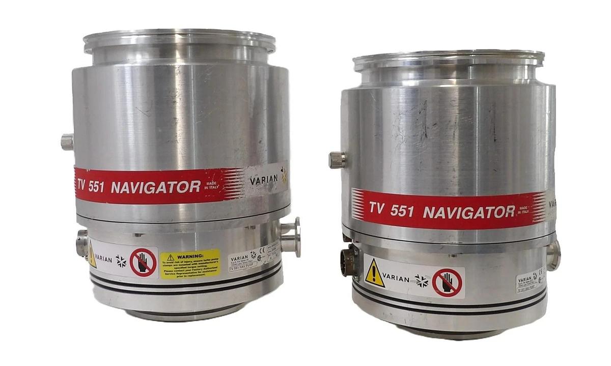 Used TV 551 NAVIGATOR Varian 9698922S001 Turbomolecular Pump Lot of 2 Untested