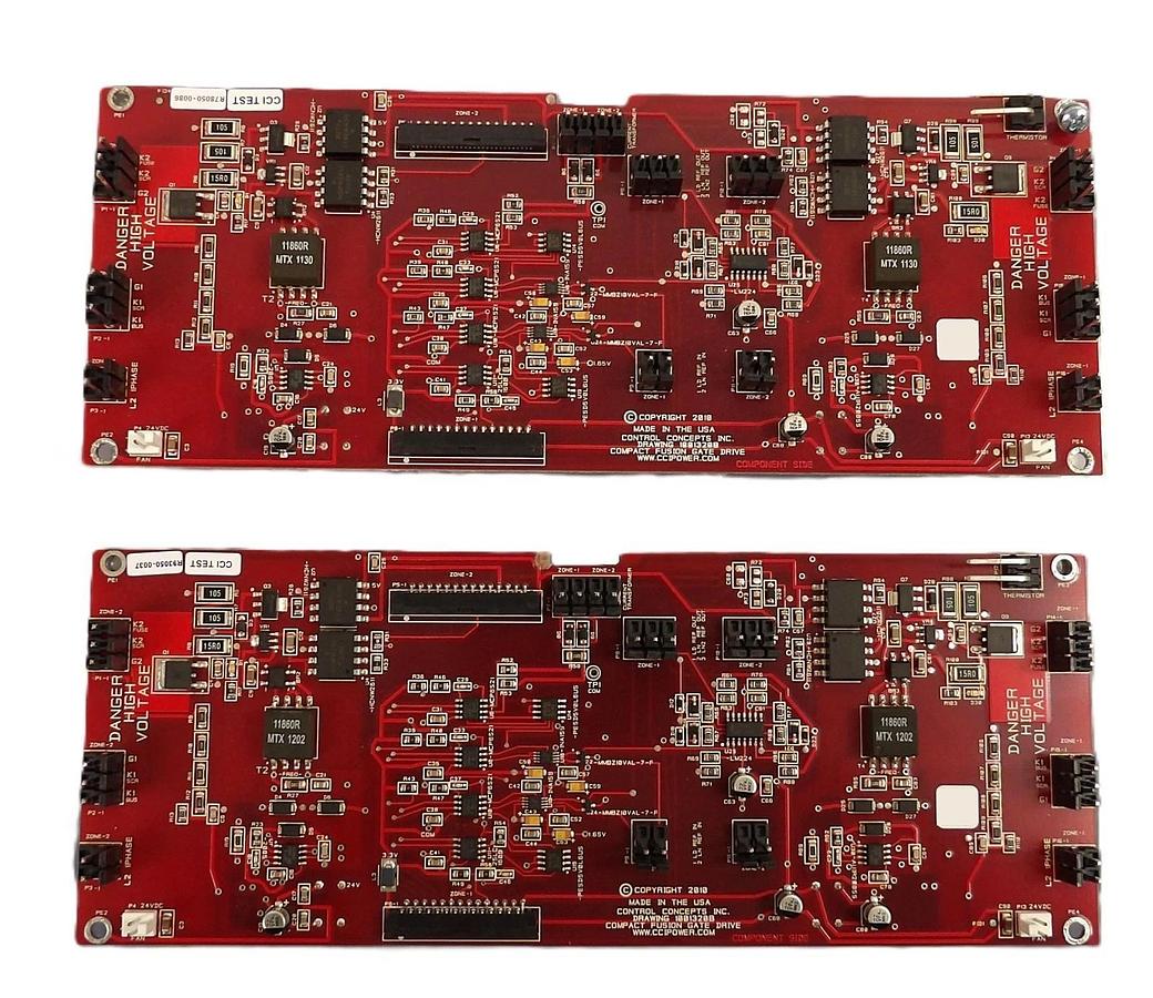 Used Control Concepts 1001320B Compact Fusion Gate Drive PCB CCI TEST Lot of 2 Spare