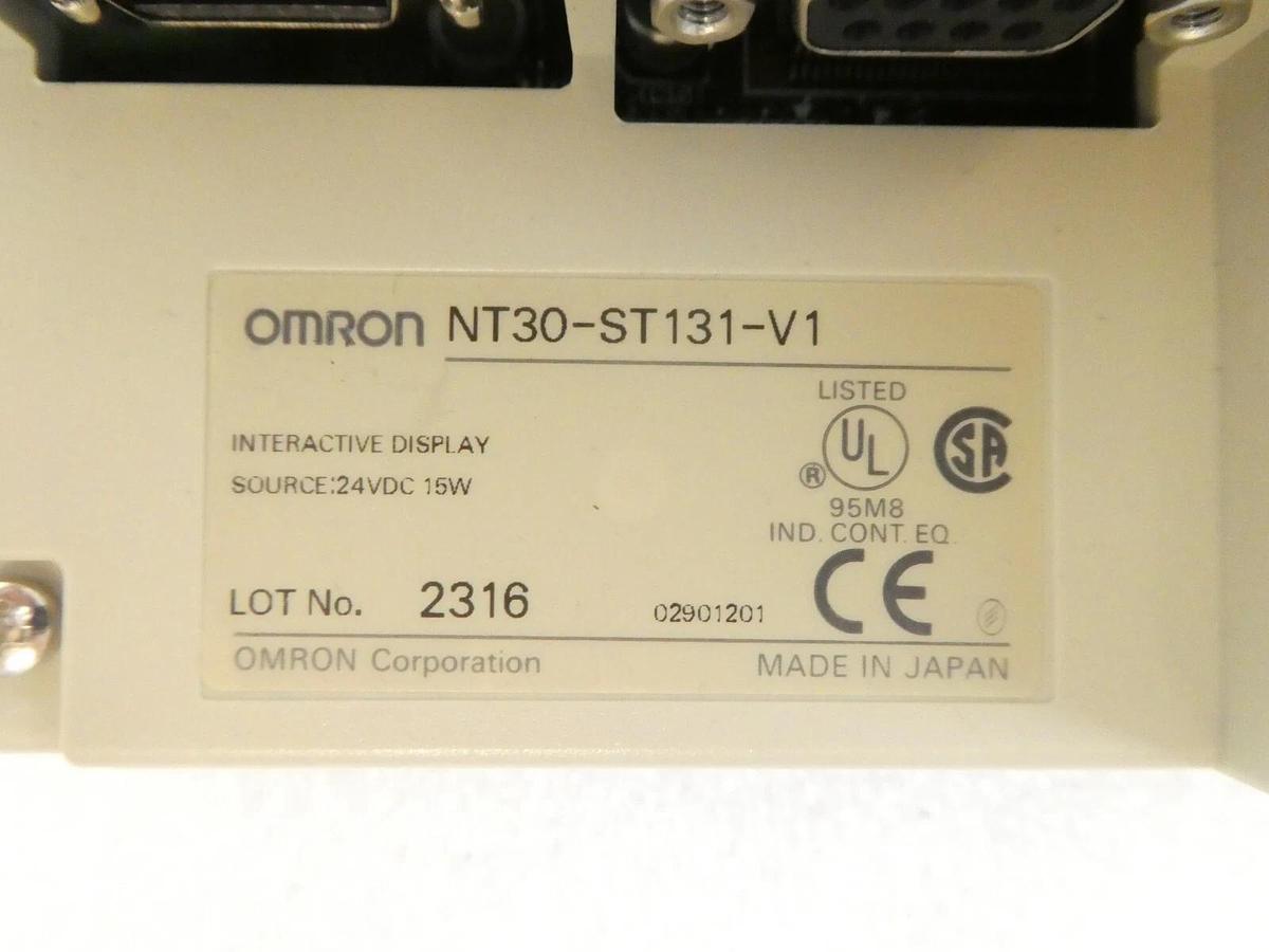 Used Omron NT30-ST131-V1 Programmable Terminal HMI Touchscreen Display Working Spare
