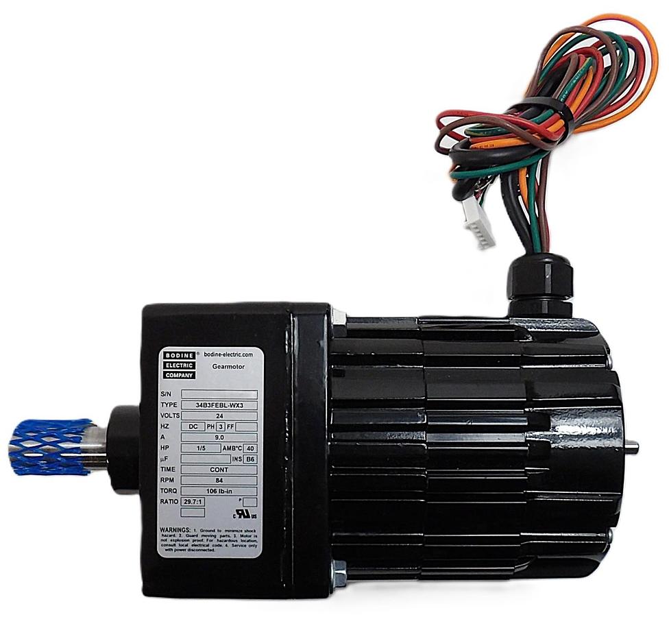 Used Bodine Electric 34B3FEBL-WX3 Parallel Shaft AC Gearmotor Working Surplus