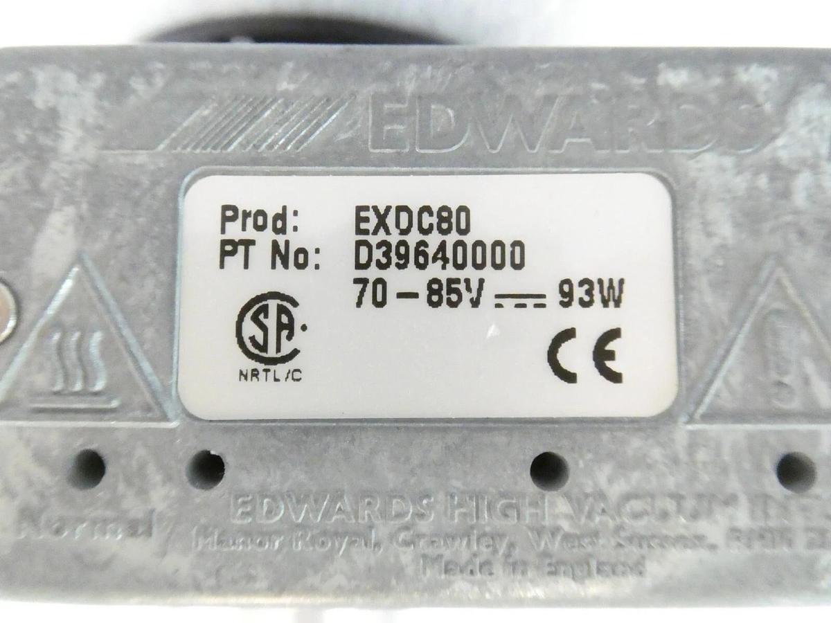 Used EXT 255H Edwards B753-01-000 Turbomolecular Pump with EXDC80 Tested Working