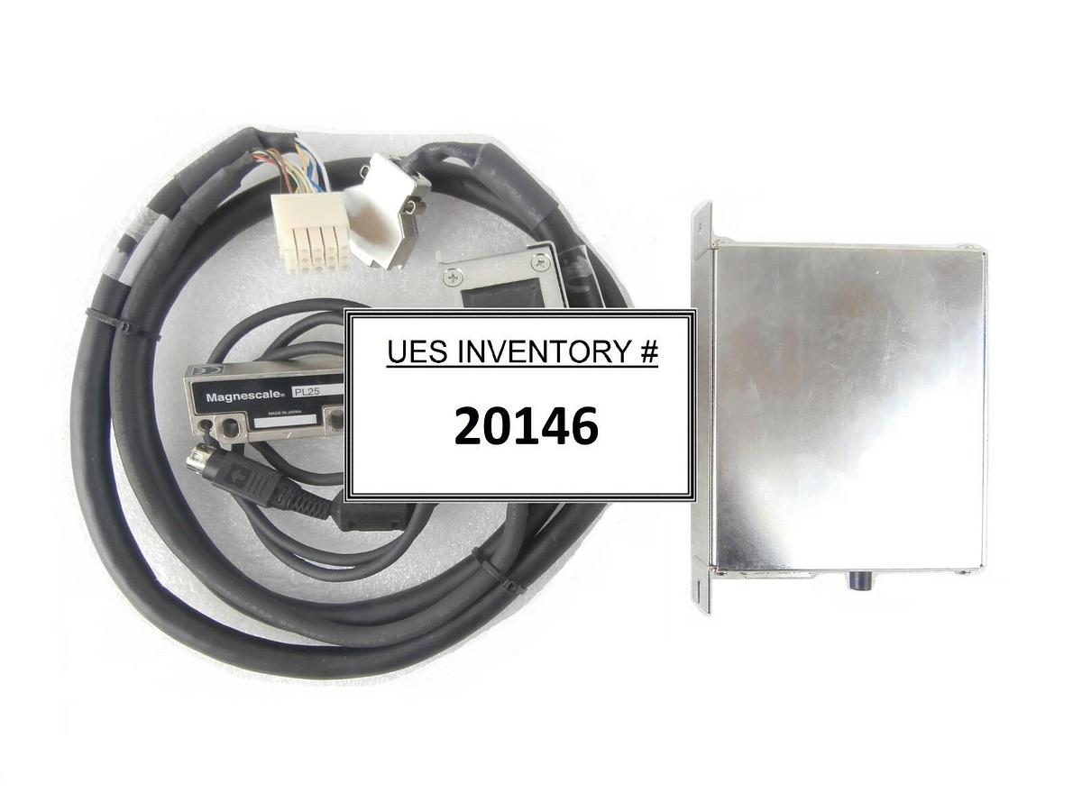 Used Magnescale MJ100 Interpolator Unit Set with Sensor Head PL25 and SDP-H-4 Working