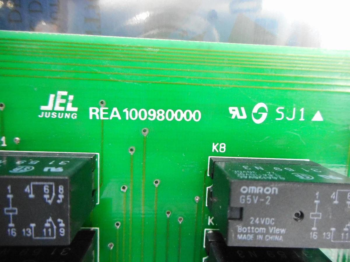 Used JEL Jusung REA100980000 Vacuum Process Interface Board PCB Spare Surplus