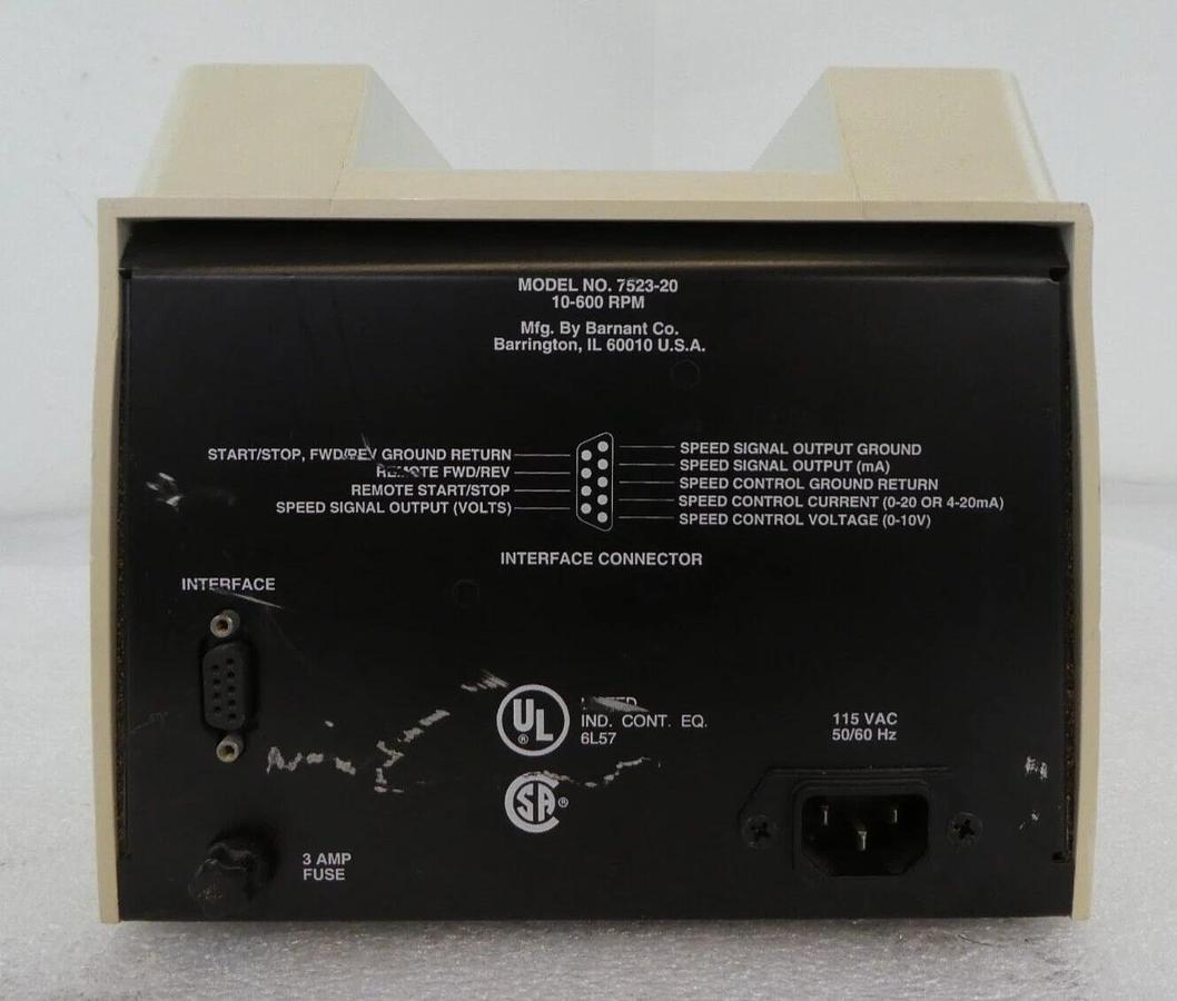 Used Cole-Parmer 7523-20 Digital Drive MasterFlex L/S 77200-60 Easy-Load II Working