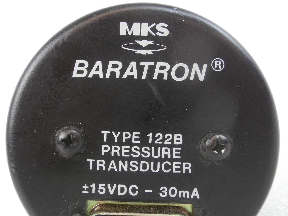 Used MKS Instruments 122BA-00100EB-S Baratron Pressure Transducer Tested Working