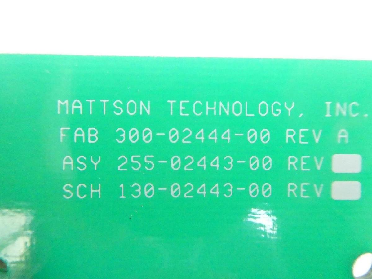 Used Mattson Technology 255-02443-00 Single/Dual Chamber Interlock PCB Working Spare