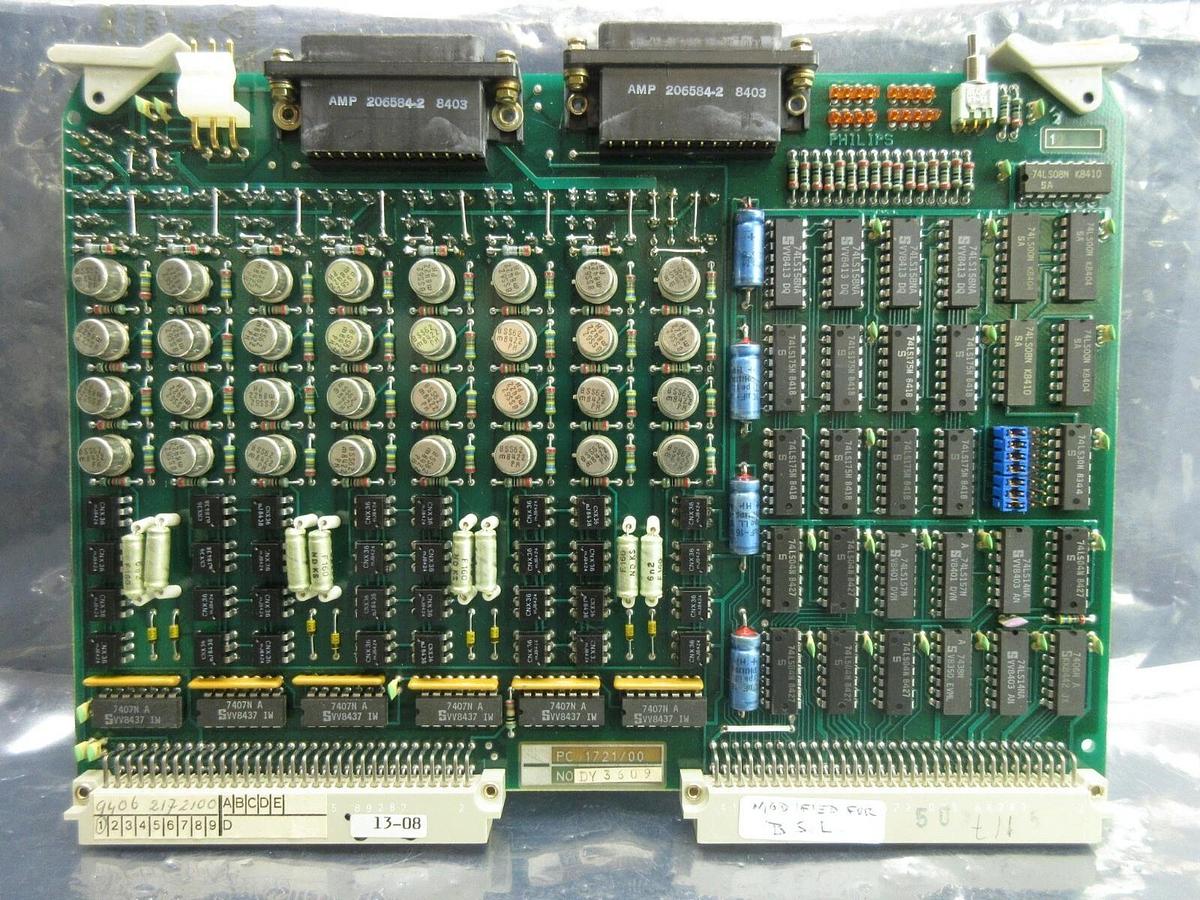 Used Philips 1721/00 Processor PCB Card ASML 9406.217.2100 PAS 5000/2500 Used Working