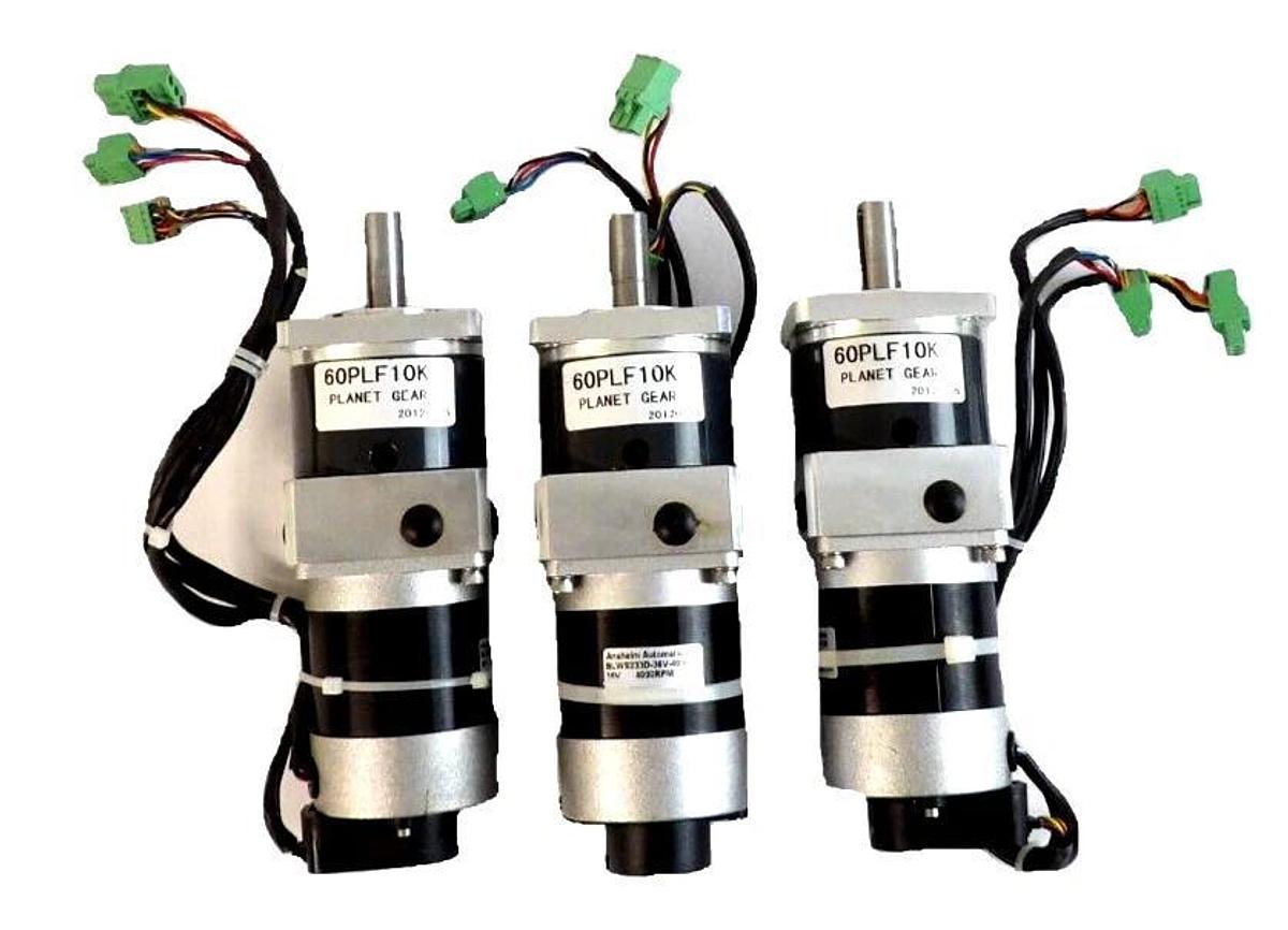 Used Anaheim Automation BLWS233D-36V-4000 Spin Motor S Cubed Flexi Lot of 3 Working