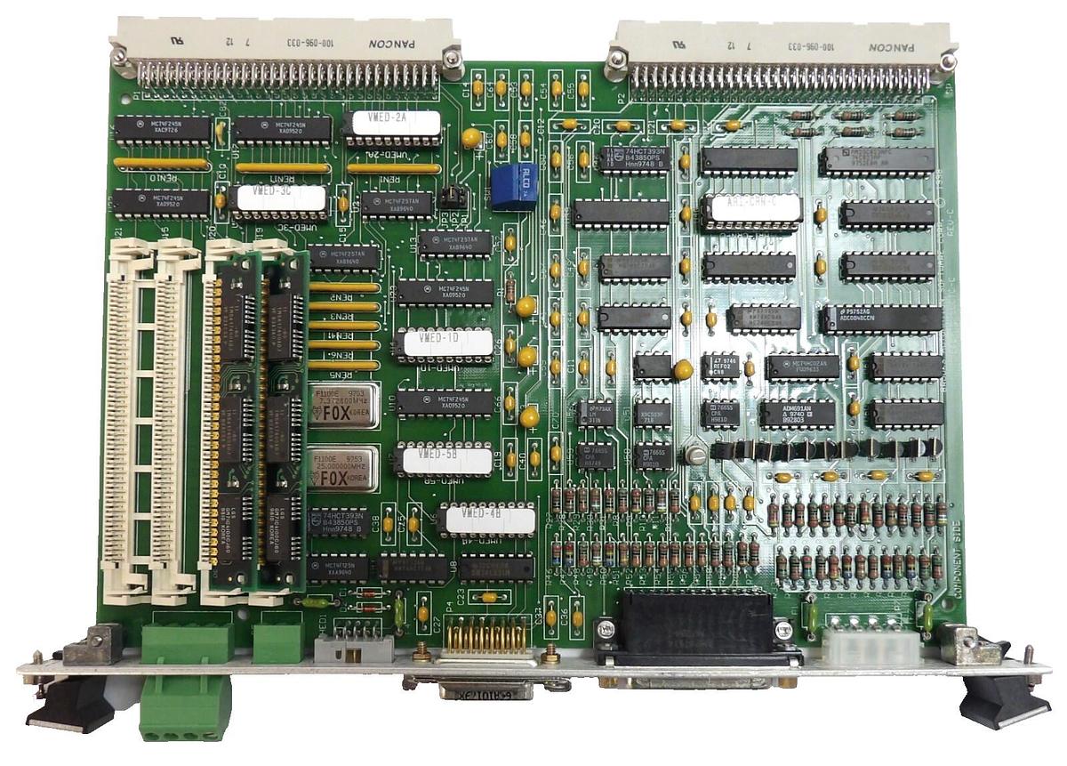 Used Brooks Automation BRD-T5-SLOTO-C VME Controller PCB Assembly Working Surplus