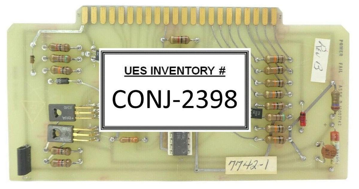Used Varian Semiconductor VSEA 12007742 Power Fail PCB Card 7742-1 Rev. B Working