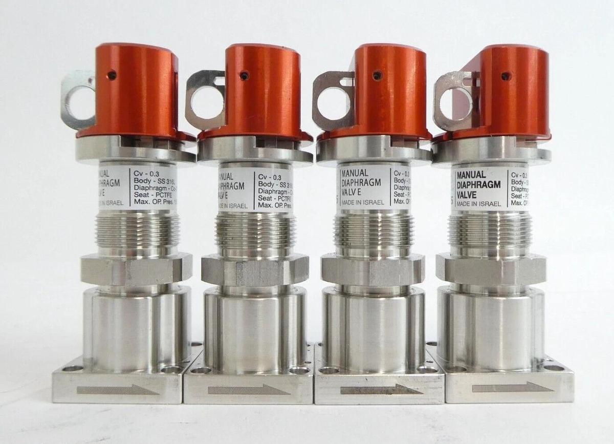 Used AMAT Applied Materials 0190-51595 Manual Diaphragm Valve Lot of 10 Working
