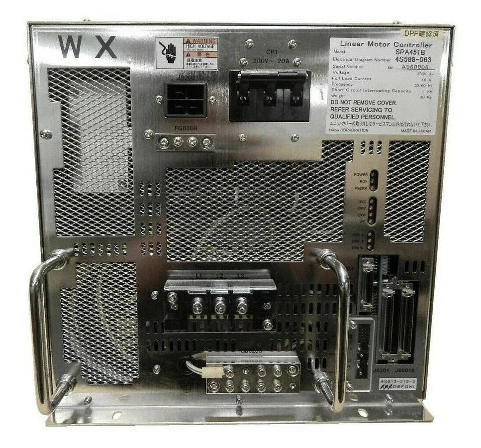 Used Nikon 4S588-063 W X Linear Motor Controller SPA451B 4S013-373-3 NSR Working