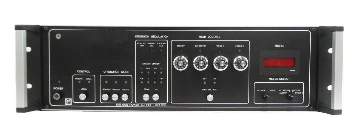 Used Leybold-Heraeus 867 918 Ion Gun Power Supply PS-IQE 12 Working Surplus