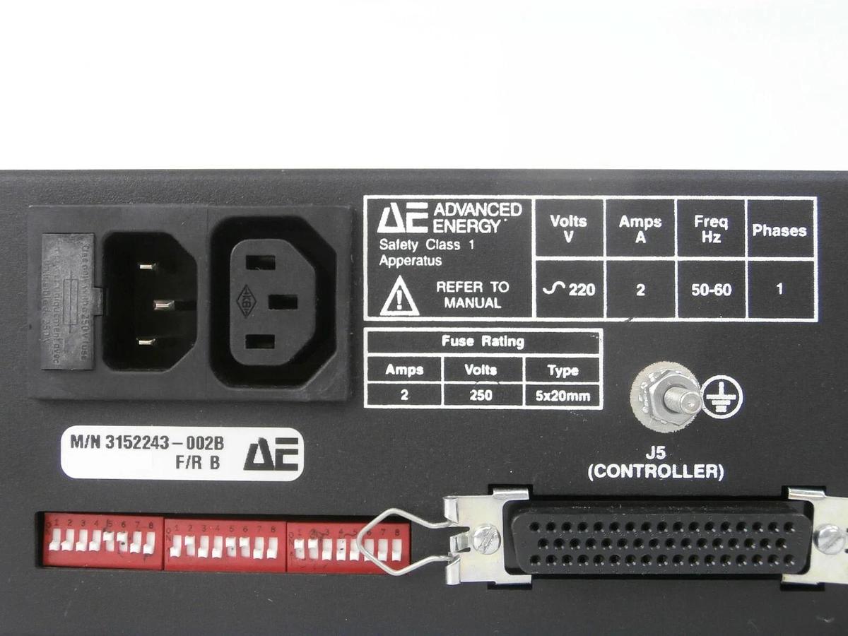 Used MDX AE Advanced Energy 3152243-002 B 6-Channel Selection Panel Working Spare