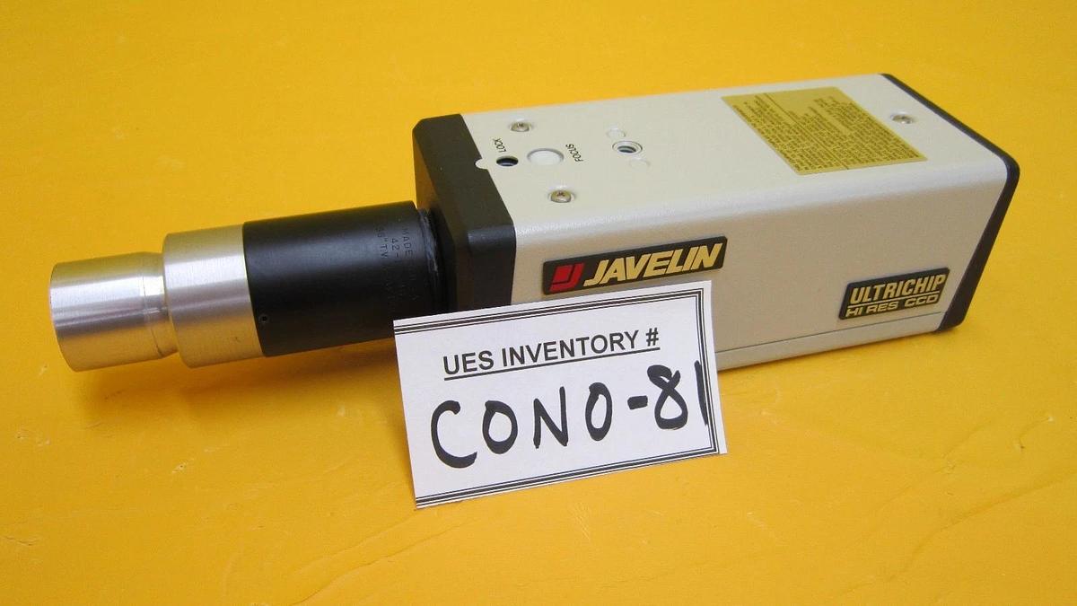 Used Javelin JE-7442 ULTRICHIP CCD Camera with Microscope Zoom Lens Working Surplus