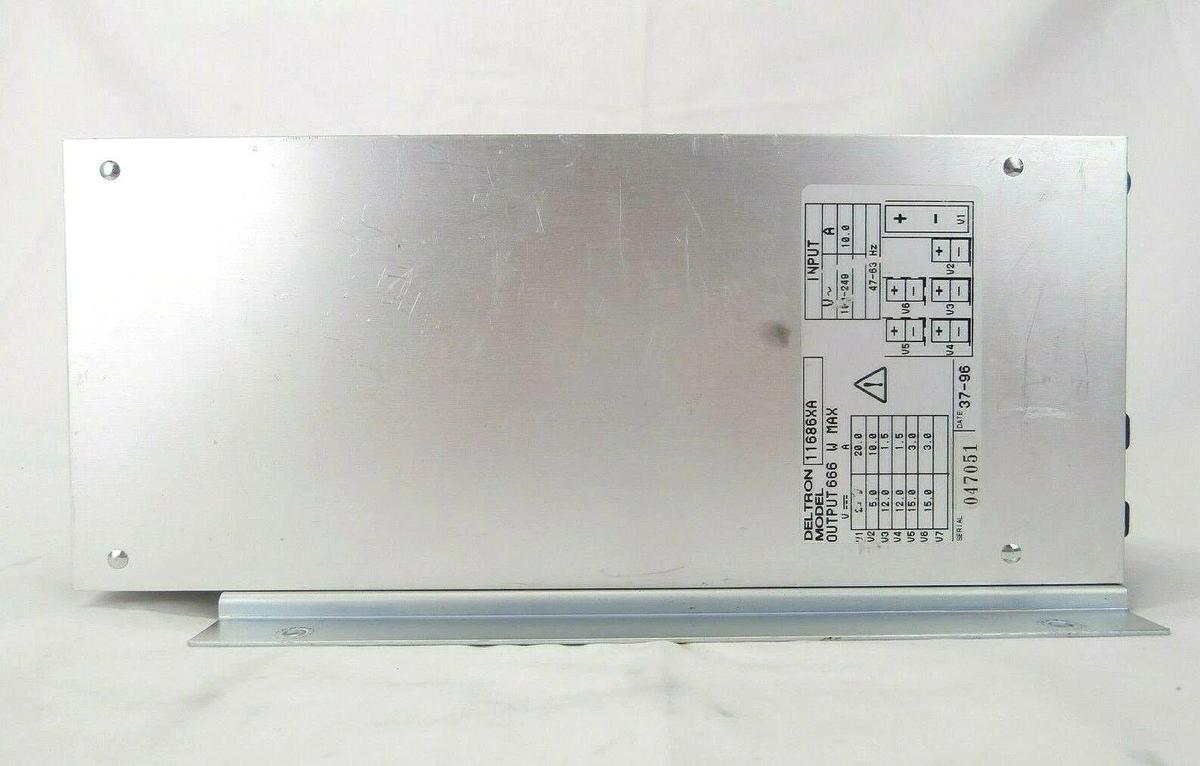 Used Deltron 11686XA Power Supply 666 Watts Lam Research FPD Continuum Working Spare