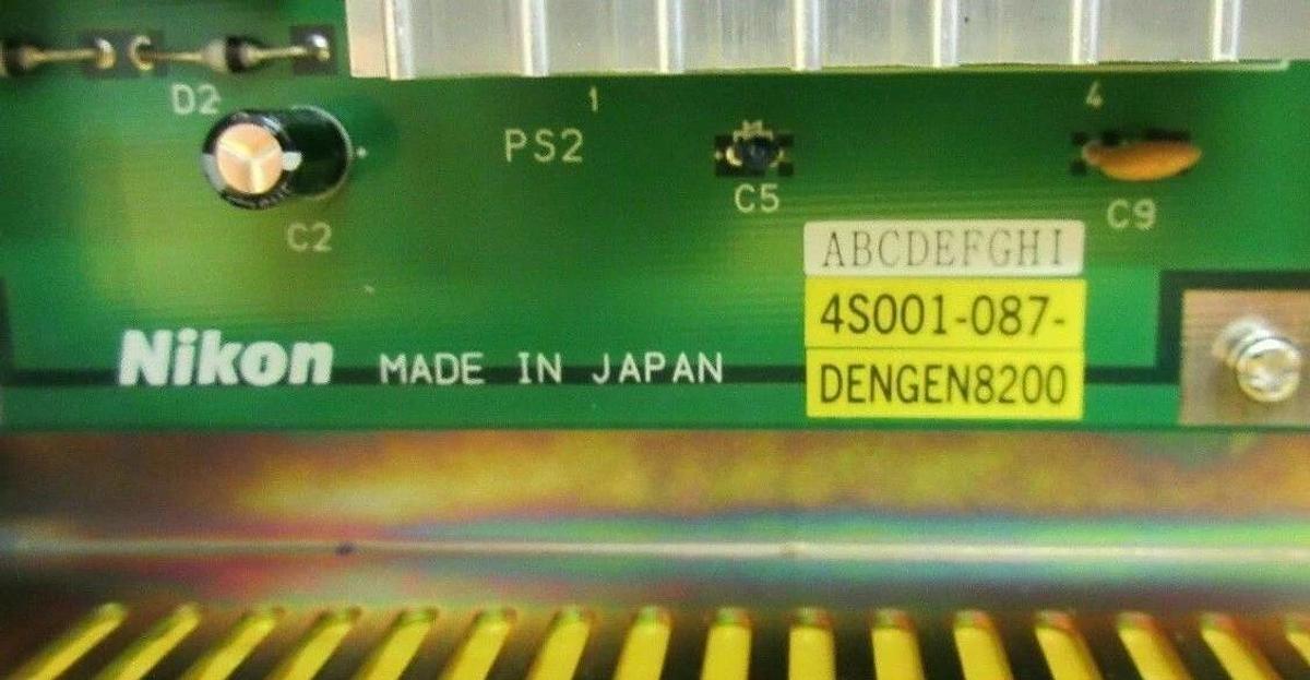 Used Nikon Precision 4S082-748 Cognex Power Supply Module PCB 4S001-087 NSR Working