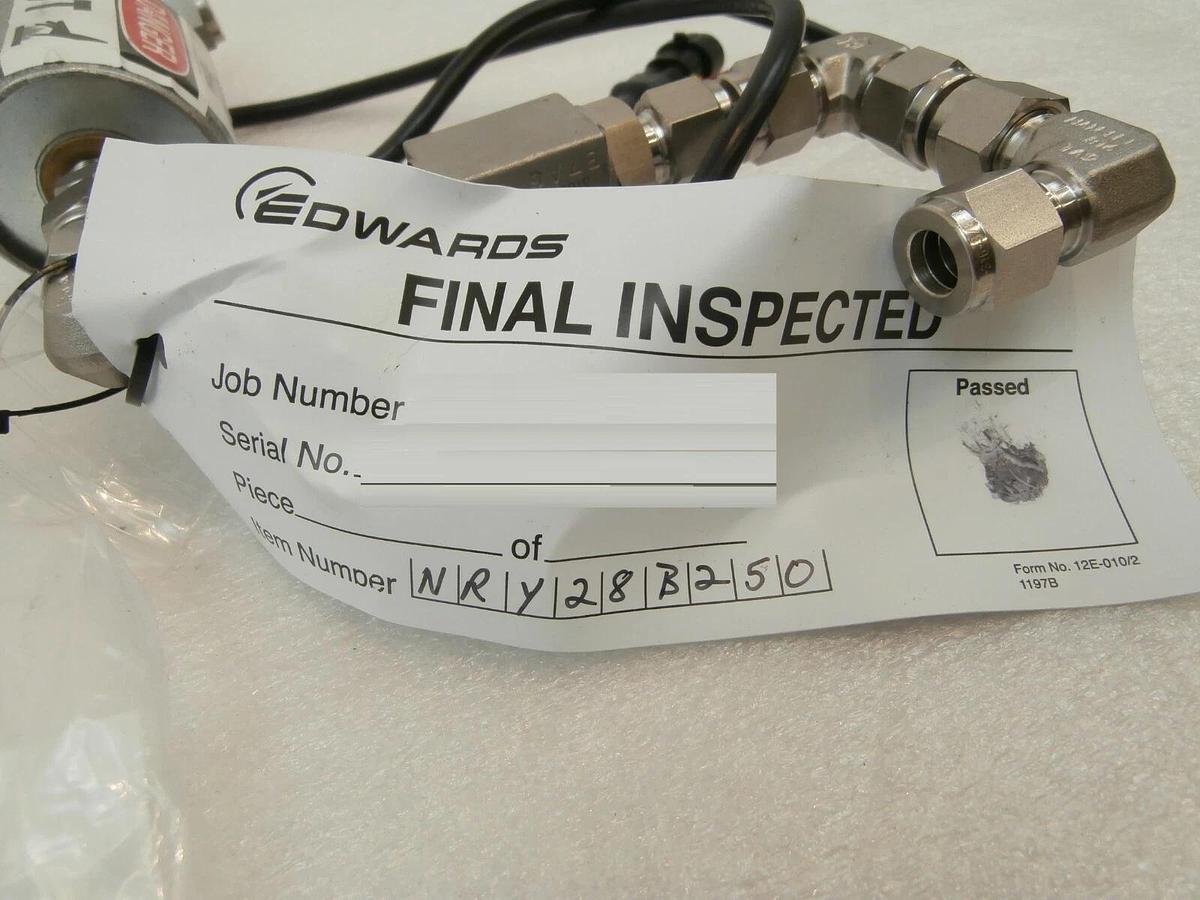 Edwards NRY28B050 CVD Pump Heated N2 Partial Kit Y14102001 New Surplus