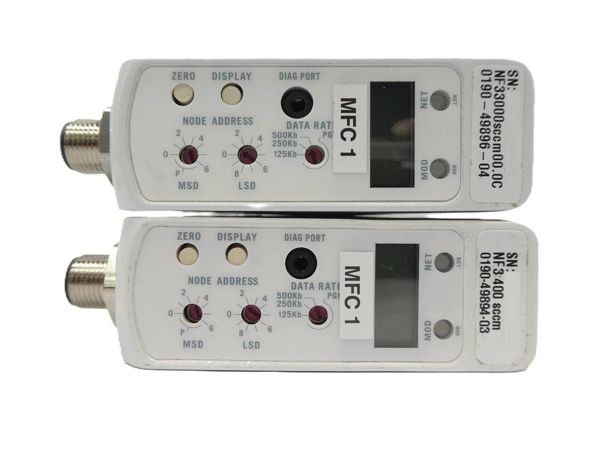 Used Brooks Instrument GF125C Mass Flow Controller MFC GF125CXXC Lot of 10 Working