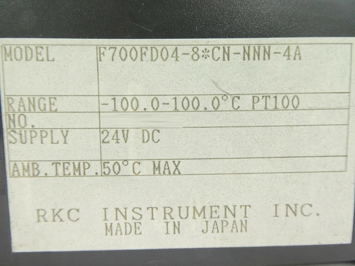 Used RKC REX-F700 Temperature Controller F700FD12 F700FD04 Lot of 2 Working Surplus
