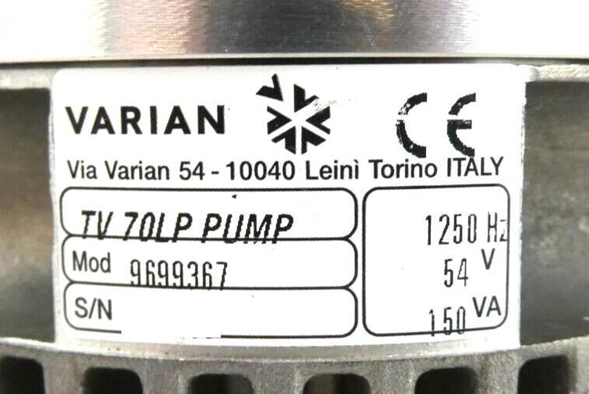 Used TV 70LP Varian 9699367 Turbomolecular Pump Turbo Working Surplus