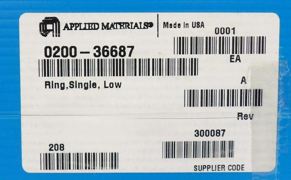 AMAT Applied Materials 0200-36687 150mm Low Profile Ceramic Ring New Surplus