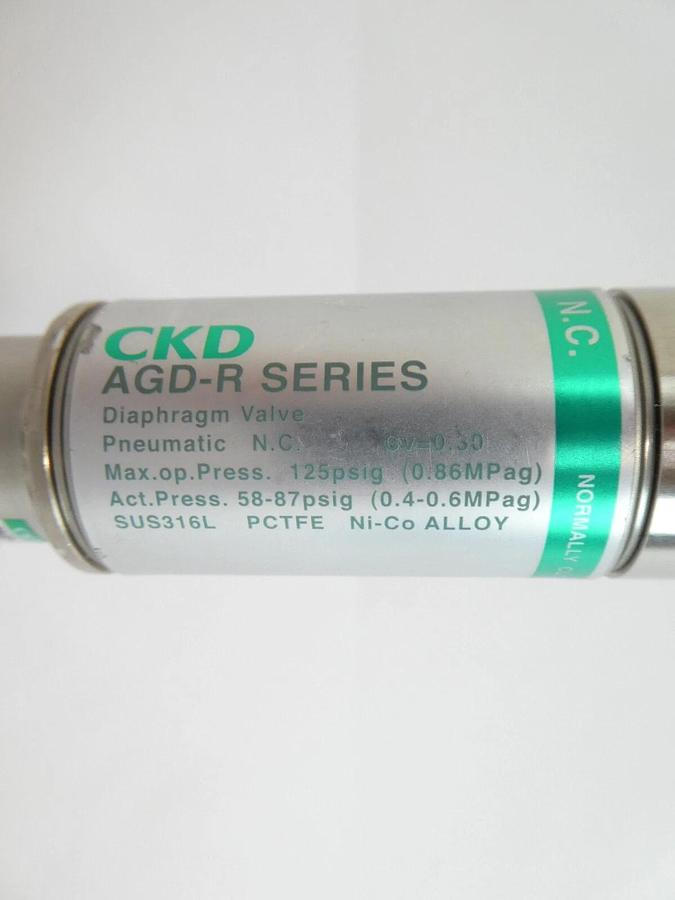 Used CKD MAGD-11R-AT2 Pneumatic Diaphragm Valve AGD-R Series Lot of 15 Working Spare