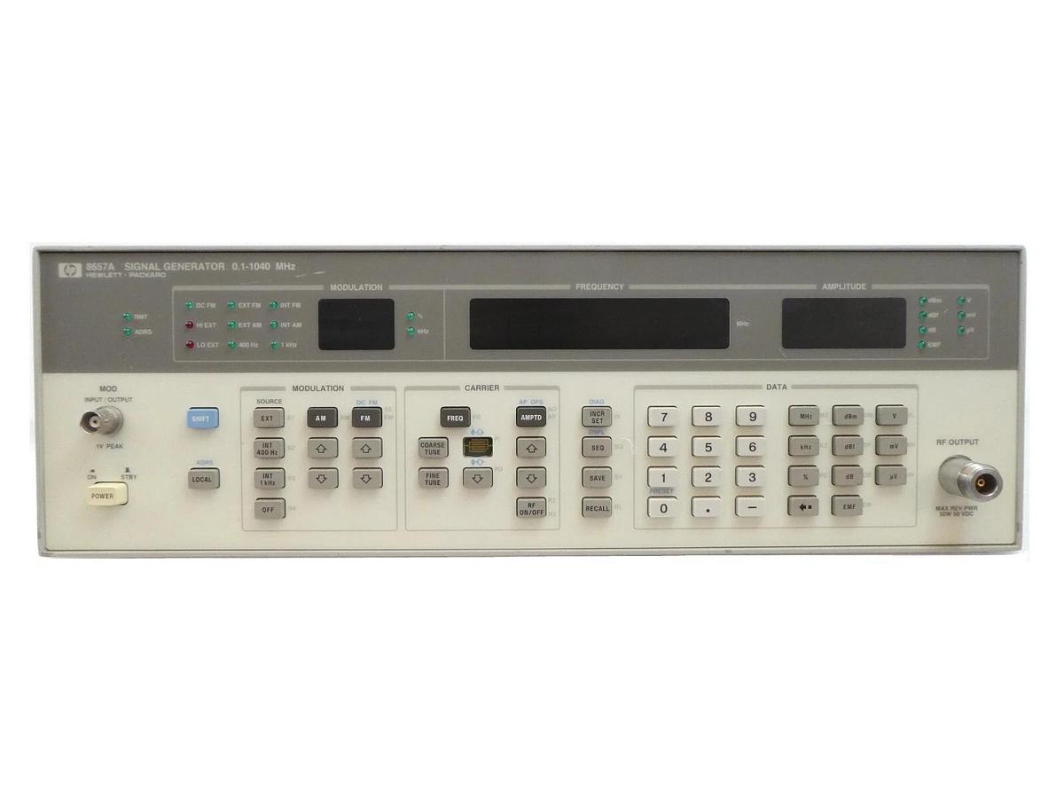 Used HP Hewlett-Packard 8657A Signal Generator 0.1-1040 MHz Untested Surplus
