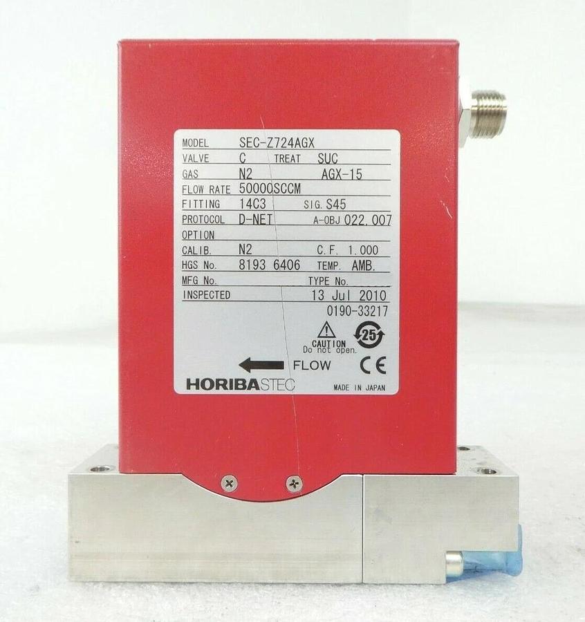 Used Horiba STEC SEC-Z724AGX Mass Flow Controller MFC Lot of 5 0190-33217 Working