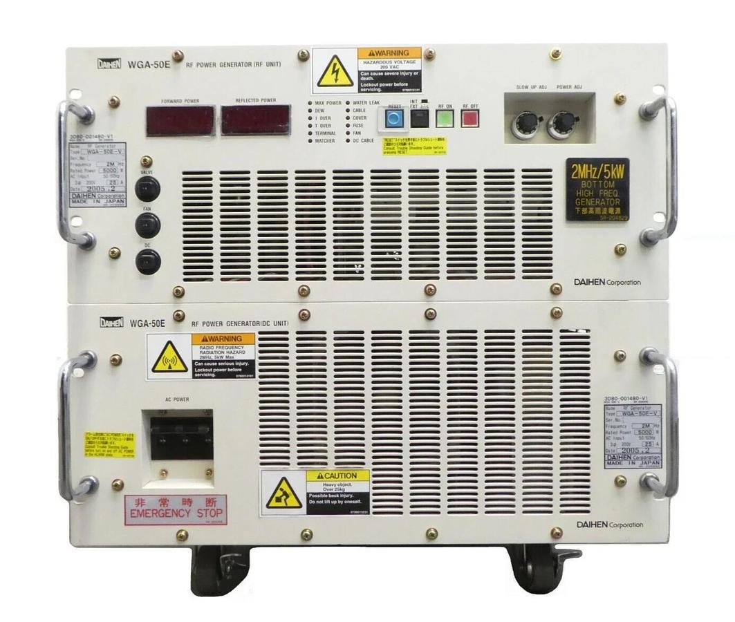 Used Daihen WGA-50E-V RF/DC Generator Stack TEL 3D80-001480-V1 Untested Spare