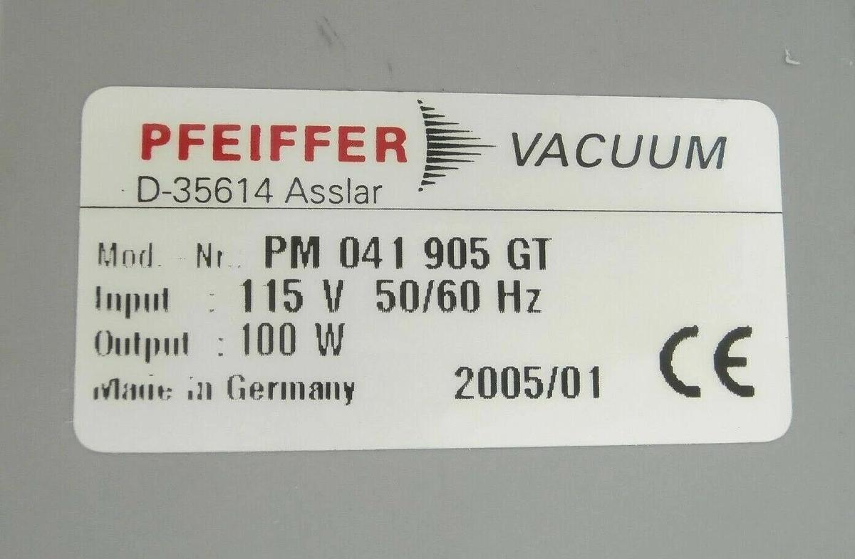 Used TMU 261 P Pfeiffer PM P02 826 H Turbomolecular Pump with Heater Turbo Working