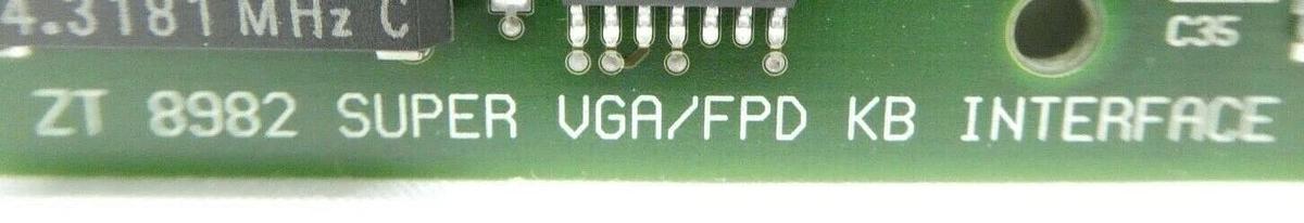 Used Ziatech ZT 8982 Super VGS/FPD KB Interface PCB Card ZT8982 Varian 350D Working