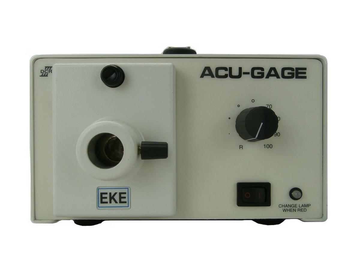 Used Schott 20800-118 Fiber Optic Light Source DCRIII Acu-Gage EKE Tested Working