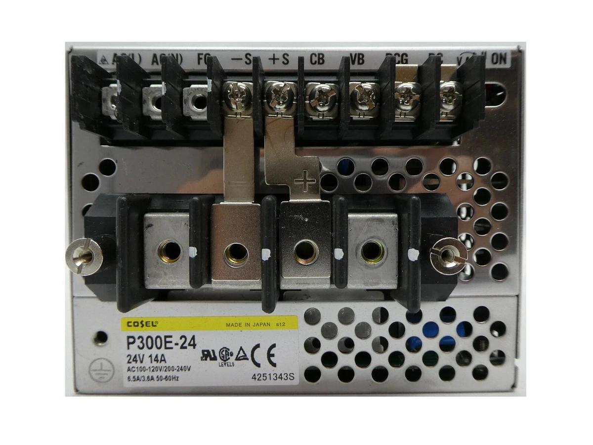 Used Cosel P300E-24 Compact Power Supply 24V 14A Working Spare
